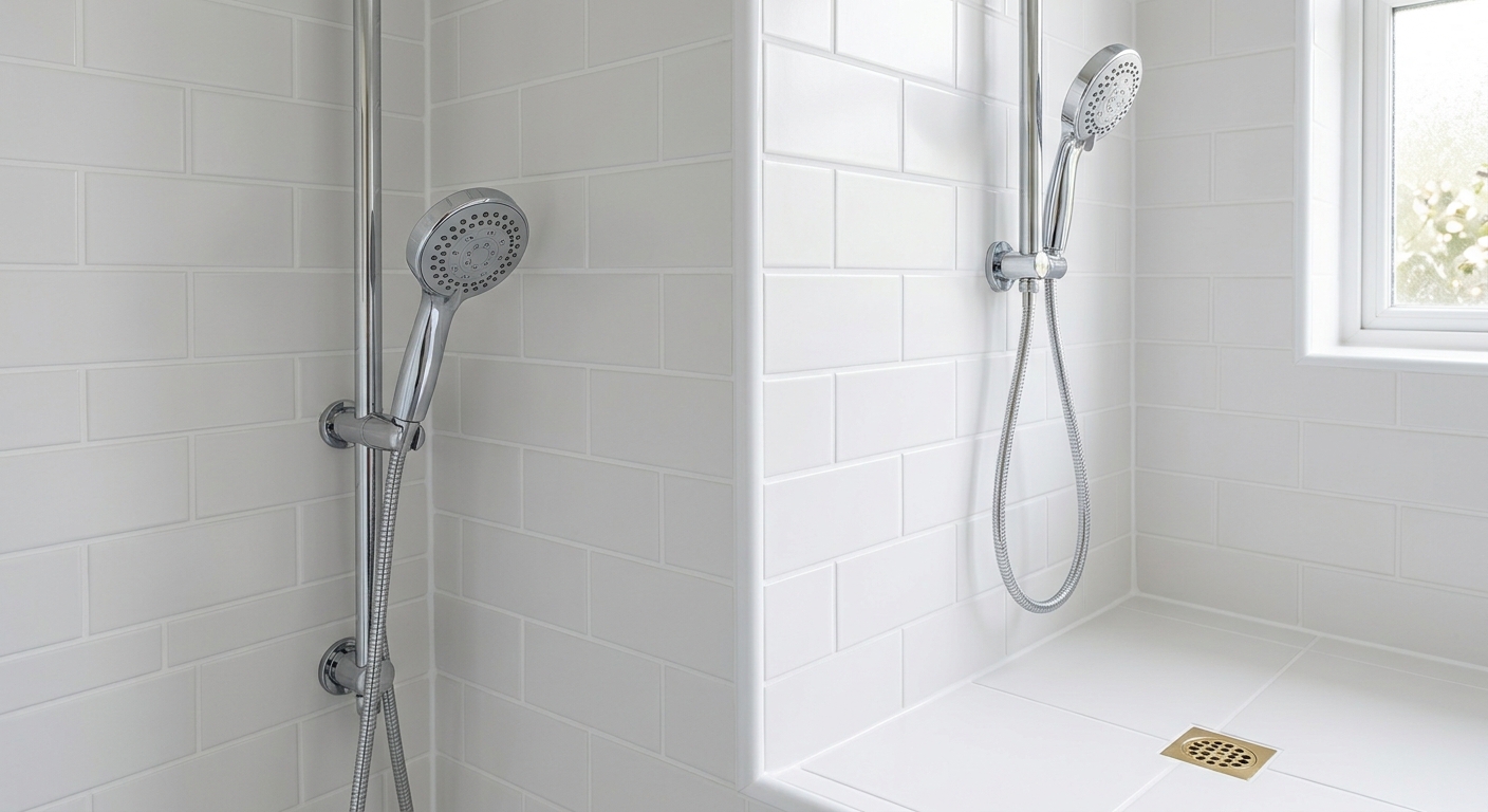 Shower corner after