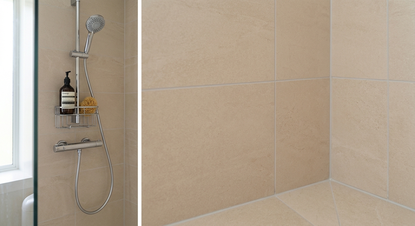 Shower wall after